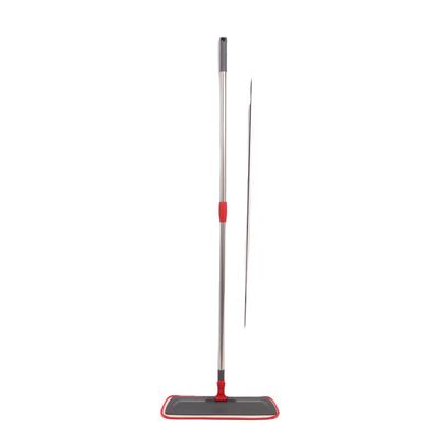 품질  Sustainable Flat Microfiber Mop With Telescopic Stainless Pole 공장